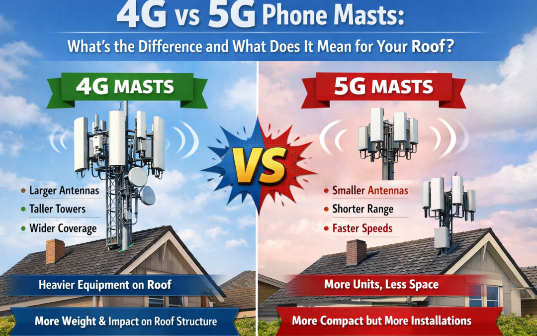 4G vs 5G Phone Masts: What's the Difference and What Does It Mean for Your Roof?