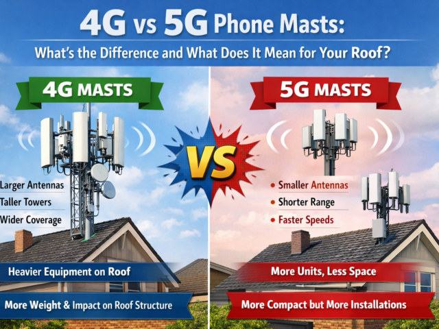 4G vs 5G Phone Masts: What’s the Difference and What Does It Mean for Your Roof?