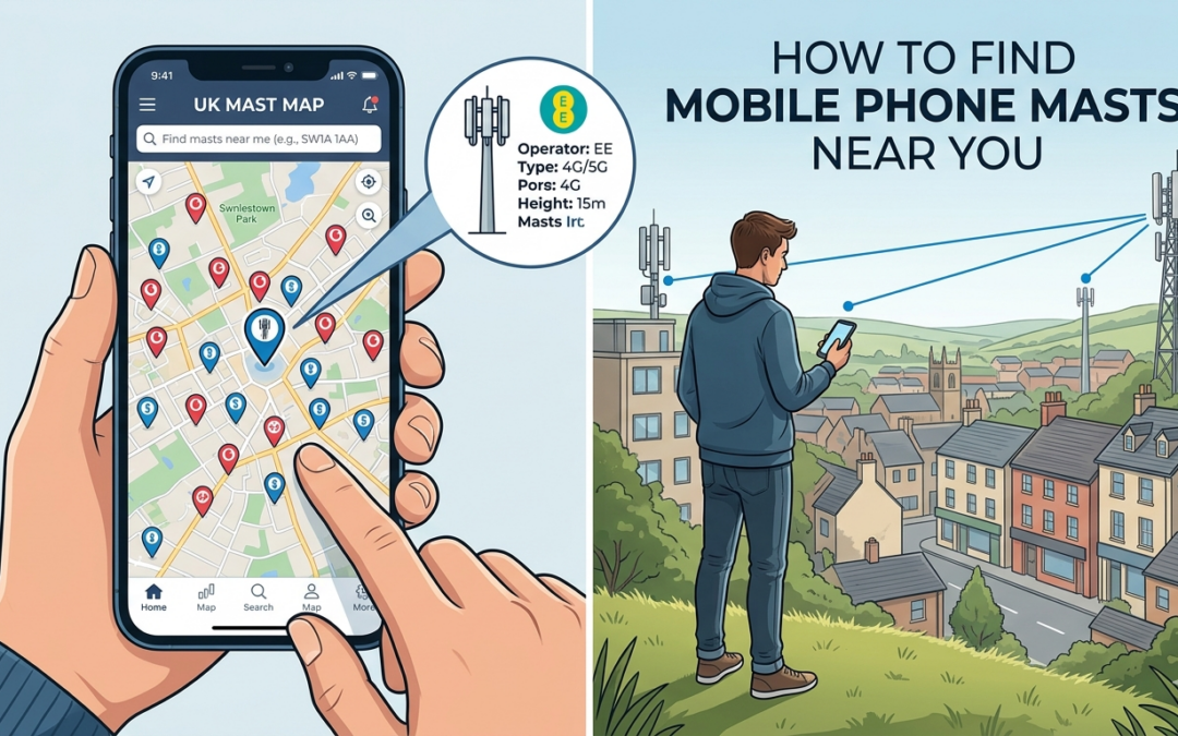 How to Find Mobile Phone Masts Near You Using the UK Mast Map